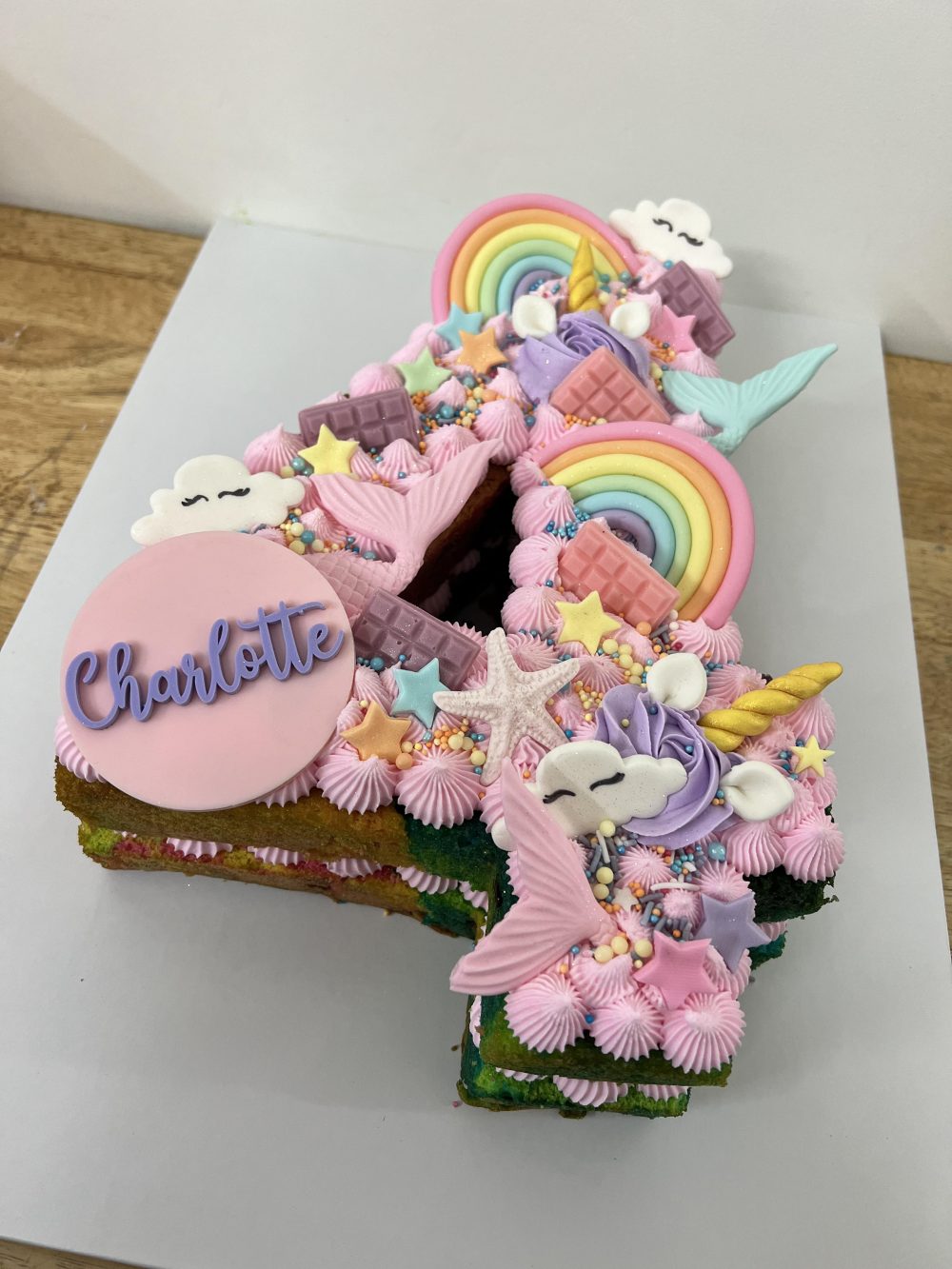 Custom Number Cutout Cake - Image 5