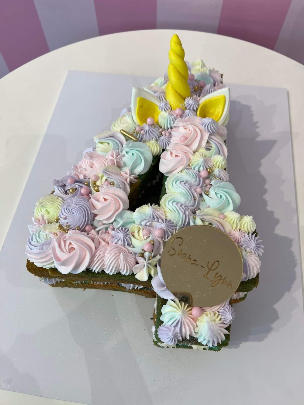 Custom Number Cutout Cake - Image 3