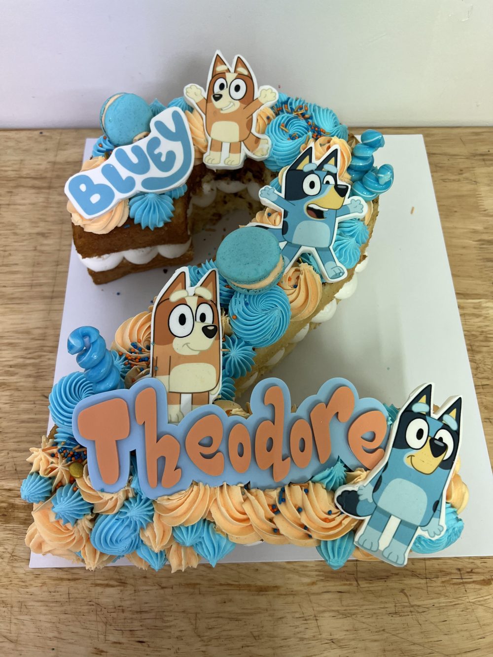 Custom Number Cutout Cake - Image 2
